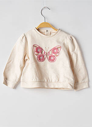Pull manches longues manches longues beige MAYORAL fille