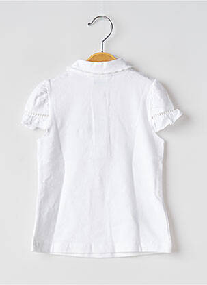 T-shirt coupe cintrée manches courtes blanc MAYORAL fille