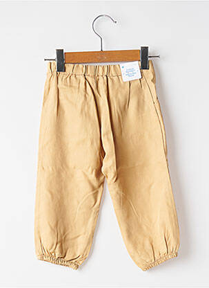 Pantalon droit tissage popeline taille ajustable marron MAYORAL fille