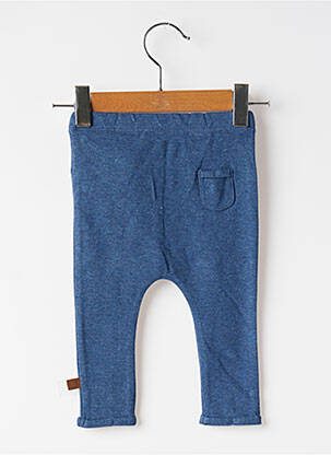Legging tissage popeline taille élastique bleu BABY'S ONLY enfant