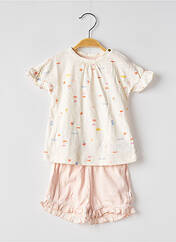 Ensemble short rose NOPPIES pour fille seconde vue