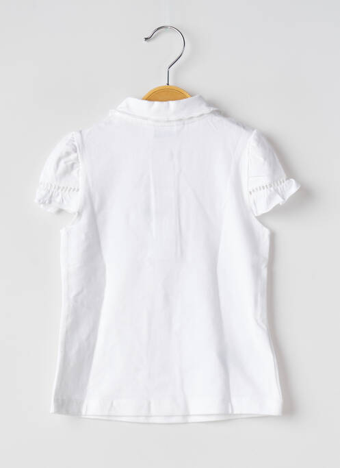 T-shirt coupe cintrée manches courtes blanc MAYORAL fille
