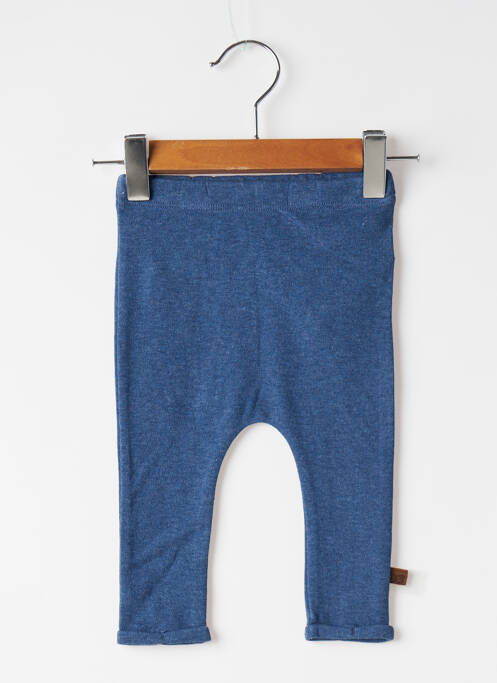 Legging tissage popeline taille élastique bleu BABY'S ONLY enfant