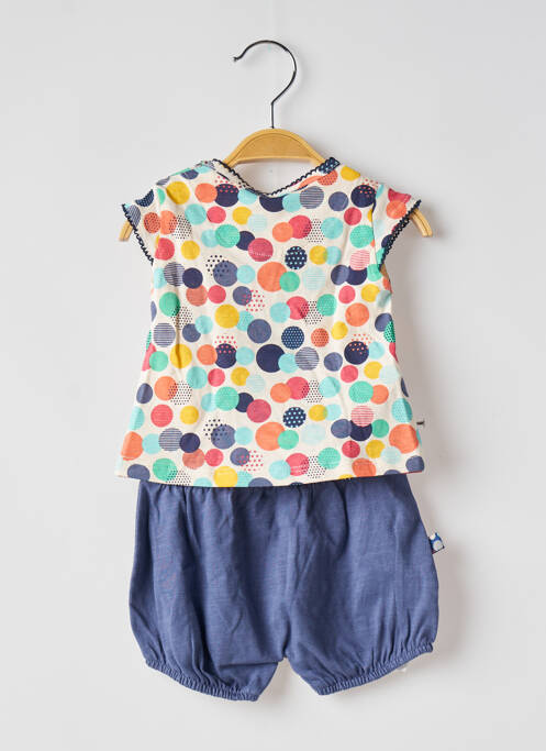 Ensemble short bleu BOBOLI fille