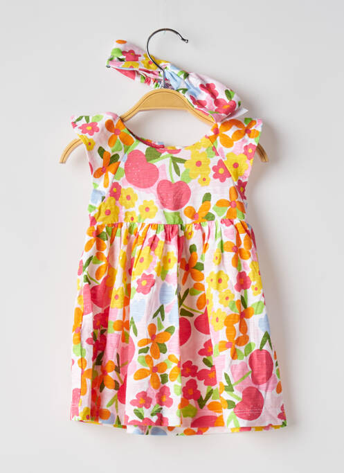 Robe courte jaune MAYORAL pour fille