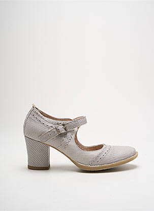 Escarpins fermeture boucle(s) talon de 4 à 6cm gris KHRIO femme