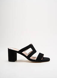 Mules/sabots nubuck talon de 4 à 6cm noir TRIVER FLIGHT femme