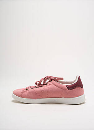 Baskets bout rond talon plat jusqu'à 3cm rose VICTORIA femme