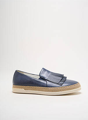 Mocassins tissage satiné talon plat jusqu'à 3cm bleu TRIVER FLIGHT femme