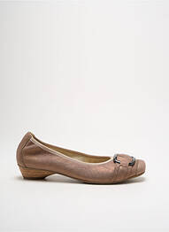 Ballerines matière lisse talon plat jusqu'à 3cm marron SWEET femme