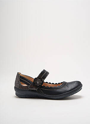 Ballerines semelle amovible talon plat jusqu'à 3cm noir SWEET femme
