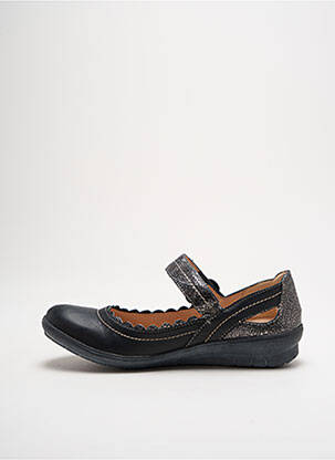 Ballerines semelle amovible talon plat jusqu'à 3cm noir SWEET femme