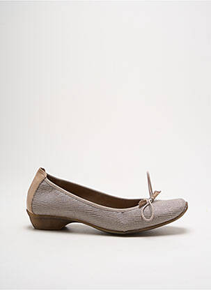 Ballerines talon bas talon plat jusqu'à 3cm beige DORKING femme