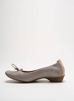 Ballerines talon bas talon plat jusqu'à 3cm beige DORKING femme