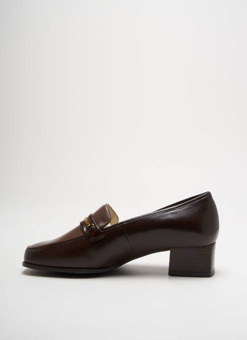 Mocassins carré talon plat jusqu'à 3cm marron MARCO femme