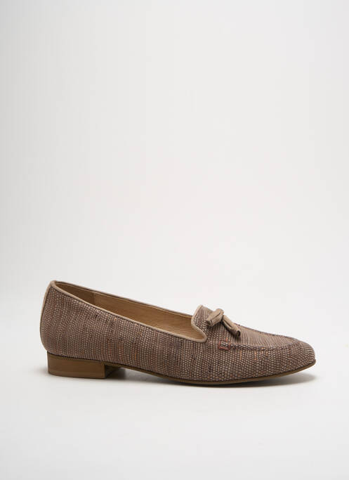 Mocassins tissage satiné talon plat jusqu'à 3cm marron PINTO DI BLU femme