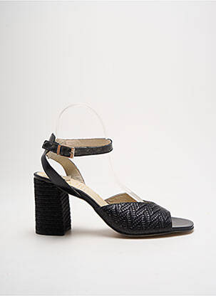 Sandales/nu pieds matière lisse talon de 4 à 6cm noir MARROQUI SANCHEZ femme