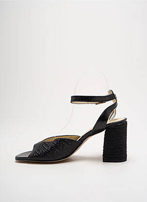 Sandales/nu pieds matière lisse talon de 4 à 6cm noir MARROQUI SANCHEZ femme