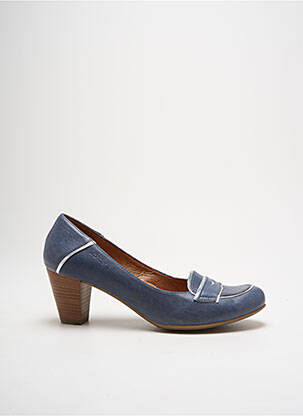 Escarpins tissage satiné talon de 4 à 6cm bleu WONDERS femme