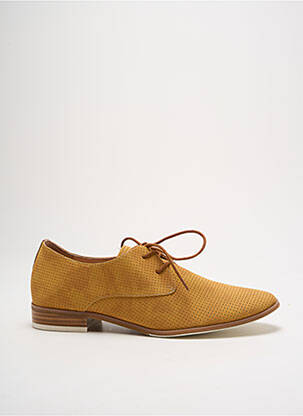 Derbies type de semelle amortissante talon plat jusqu'à 3cm jaune FUGITIVE BY FRANCESCO ROSSI femme