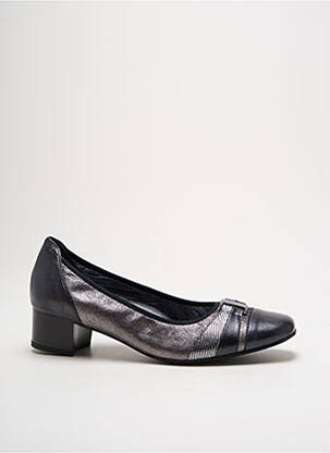 Ballerines matière lisse talon plat jusqu'à 3cm argent ARTIKA SOFT femme
