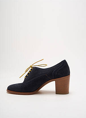 Derbies nubuck talon de 4 à 6cm bleu PAUL SMITH femme