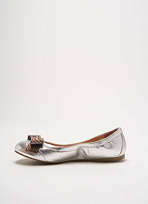 Ballerines matière lisse talon plat jusqu'à 3cm argent PAUL SMITH femme
