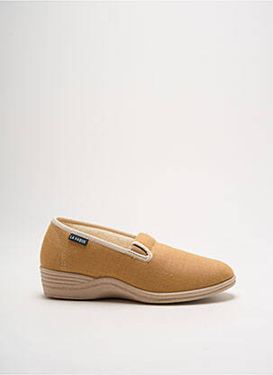 Chaussons/pantoufles bout rond talon plat jusqu'à 3cm marron LA VAGUE femme