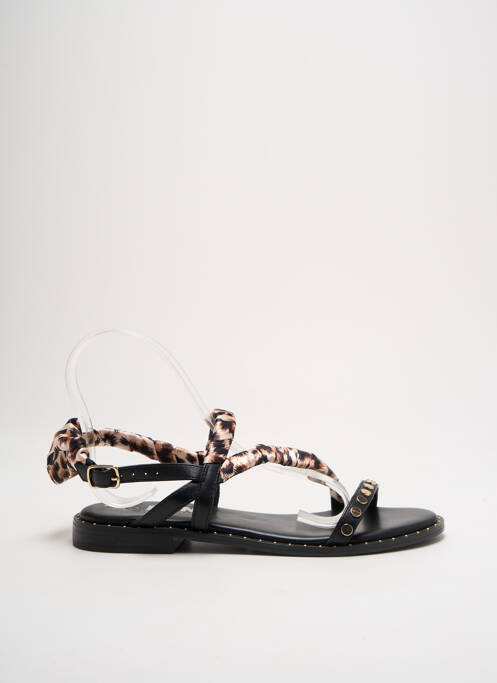 Sandales/Nu pieds noir ELUE PAR NOUS pour femme