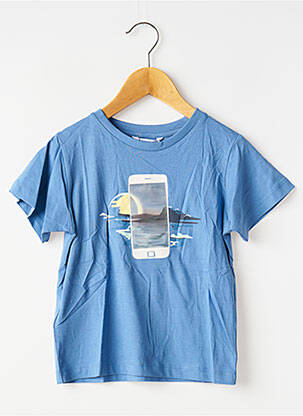 T-shirt coupe droite manches courtes bleu MAYORAL garçon