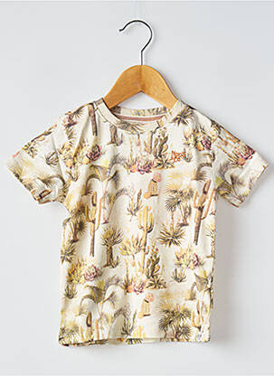 T-shirt coupe droite manches courtes beige NOPPIES garcon