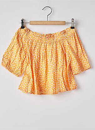 Blouse imprimé fantaisie manches courtes orange TIFFOSI fille