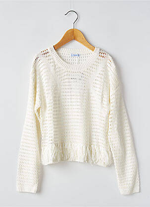 Pull blanc MAYORAL pour fille