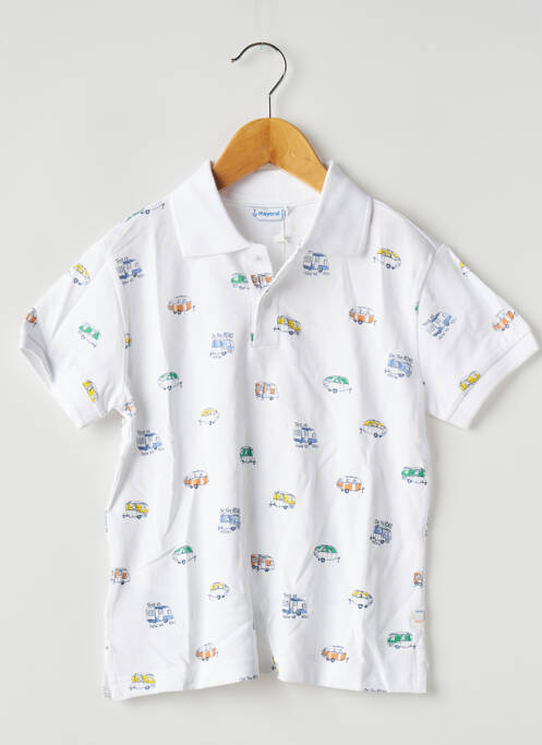 Polo blanc MAYORAL pour garçon