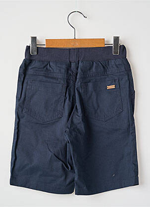 Bermuda tissage popeline taille élastique bleu GYMP garcon