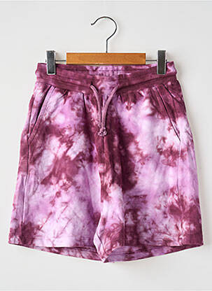Short fermeture liens à nouer taille élastique violet TIFFOSI fille
