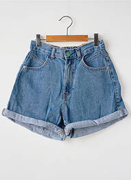 Short tissage denim taille élastique bleu TIFFOSI fille