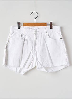Short stretch taille ajustable blanc TIFFOSI fille