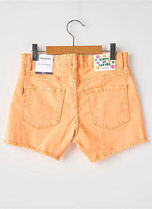 Short stretch taille ajustable orange TIFFOSI fille