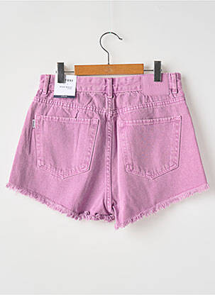 Short tissage denim taille élastique violet TIFFOSI fille
