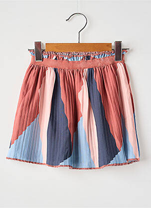 Jupe courte imprimé fantaisie marron NOPPIES fille