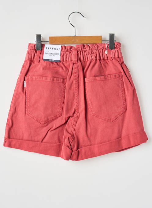 Short stretch taille élastique rouge TIFFOSI fille