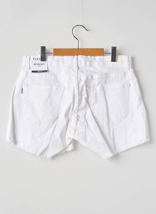 Short stretch taille ajustable blanc TIFFOSI fille