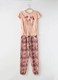 Ensemble pantalon resserrée sur le bas rose BOBOLI fille