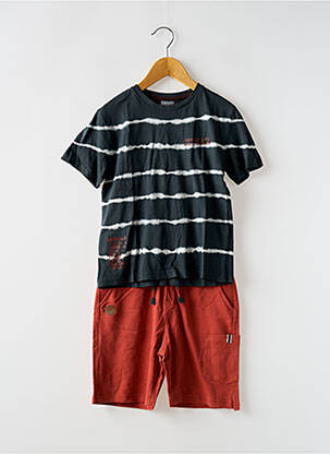 Ensemble short coupe droite gris BOBOLI garçon