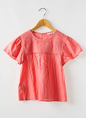 Blouse manches courtes manches courtes rose MAYORAL fille