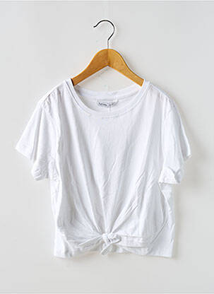 T-shirt coupe droite manches courtes blanc TIFFOSI fille