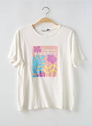 T-shirt coupe droite manches courtes blanc TIFFOSI fille