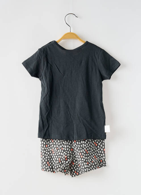 Ensemble short manches courtes noir BOBOLI fille