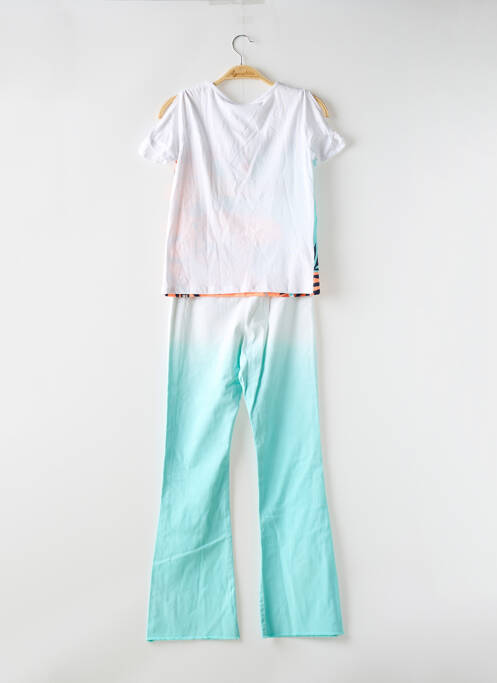 Ensemble pantalon type de haut t-shirt bleu BOBOLI fille